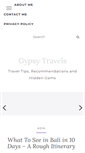 Mobile Screenshot of gypsy-travels.com