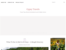 Tablet Screenshot of gypsy-travels.com